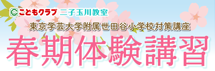 2021年こどもクラブ二子玉川教室 学世田講座春期体験講習開催